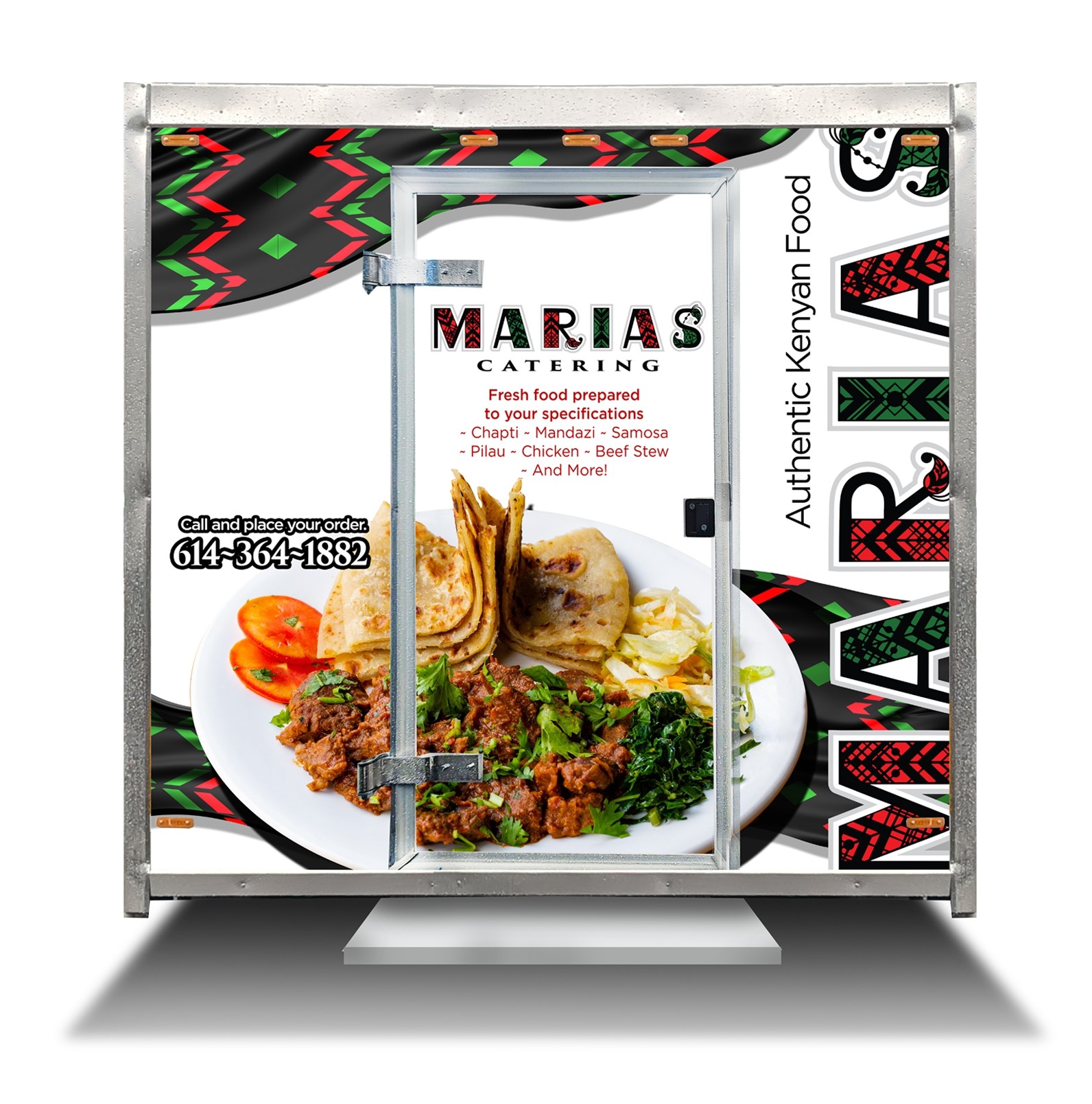 Full food truck wrap side view