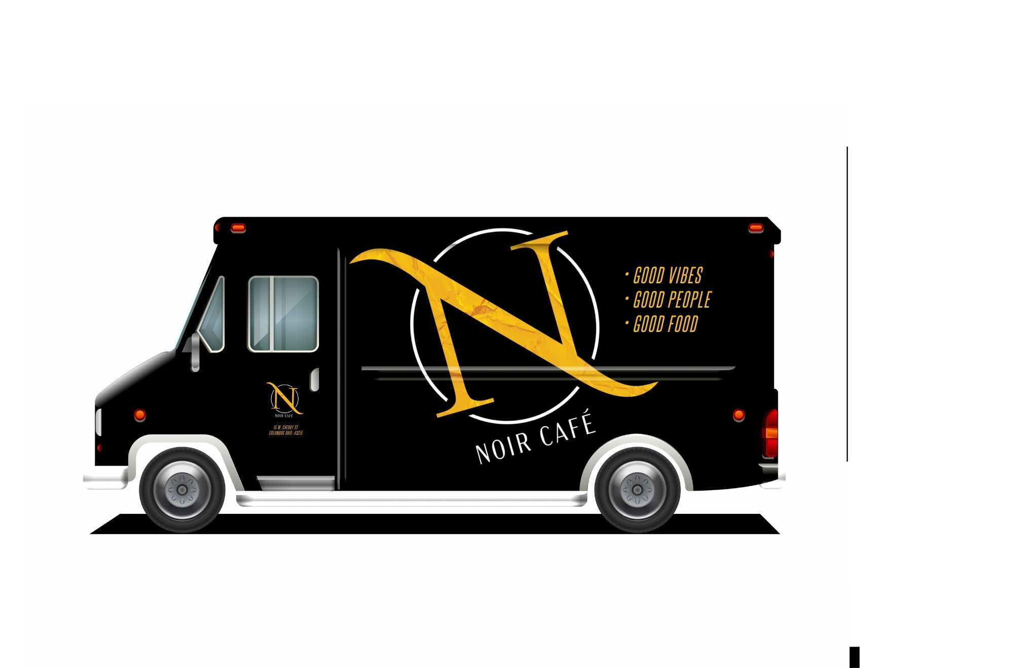 Bold food truck branding